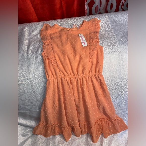 Girls Dress W/tags Salmon 🌷🌷🌷 - Picture 1 of 2